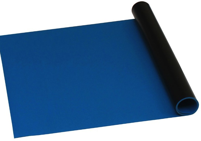 Statfree B2 Vinyl Dual Layer Mat Blue Desco 30" x 50'